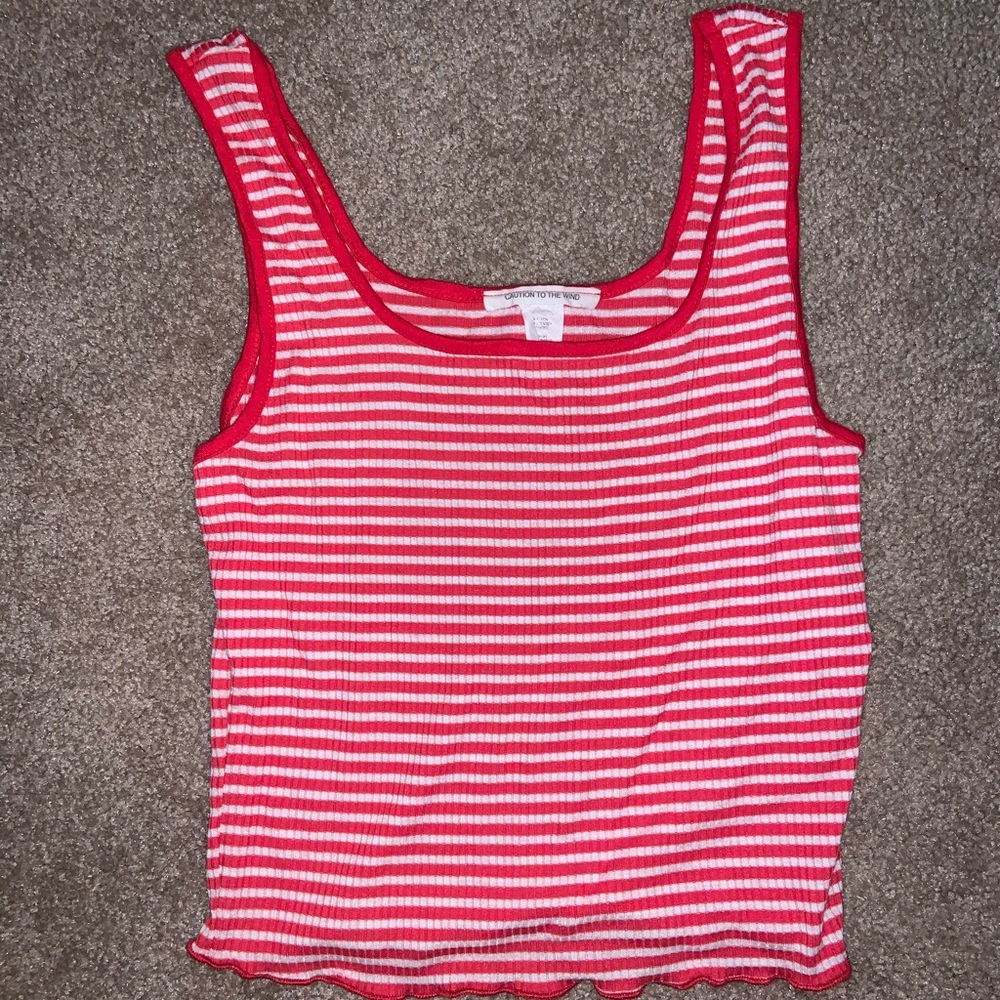 caution to the wind tank top